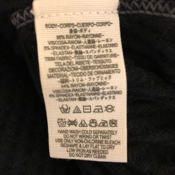 Free People Lightweight, Loose Fit Thermal, Black, Size Small - Picture 7 of 7